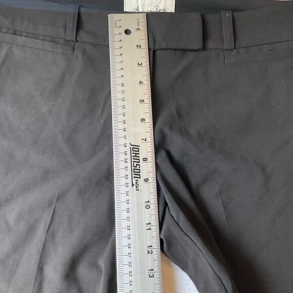 American Rag Cie Women Formal Pants size 13 Flared Wide Leg Rayon Mix Black NWT - Picture 5 of 11
